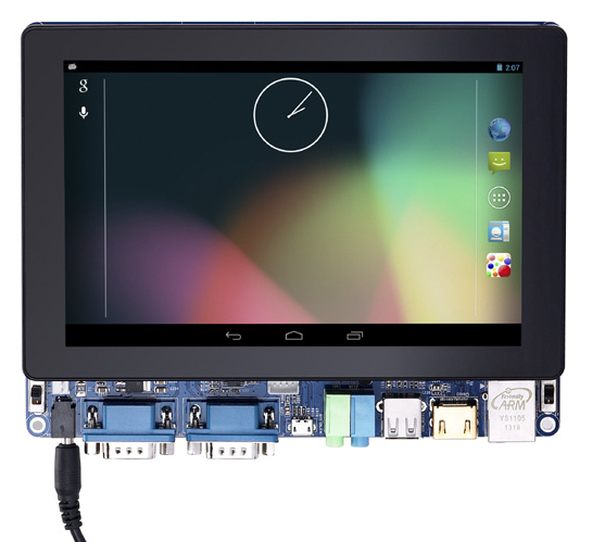 「送料無料」ARM/Cortex-A9・4コア Tiny4412開発キット（7”TFT静電タッチパネル付き)