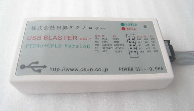 ALTERA CPLD/FPGA用のダウンロード・ケーブル