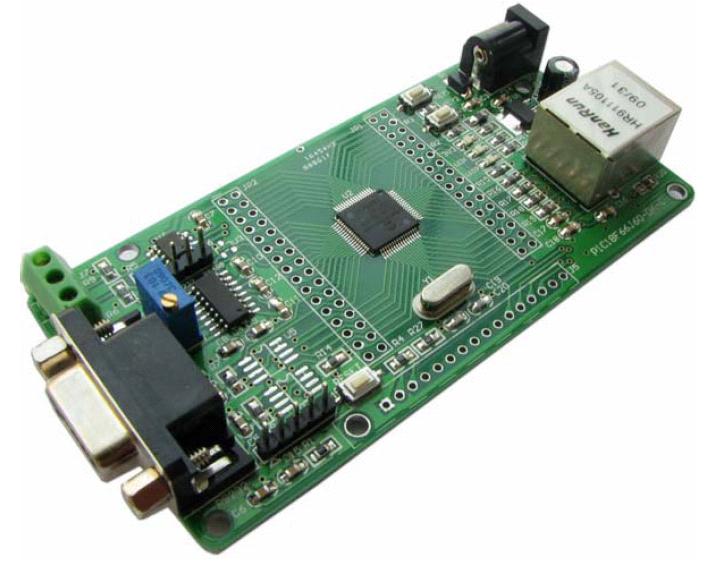 イーサネット内蔵PIC18F66J60開発ボード