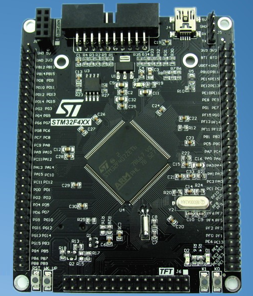 ARM Cortex-M4/STM32F407開発ボード（無線通信モジュール nRF24L01(2.4