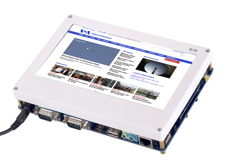 Linux/Android/WinCE/Ubuntu対応マルチ・メディアARM11ボードTiny6410+LCD7