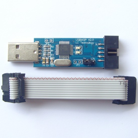 51、AVR用のUSBダウンロード・ケーブルUSBASP
