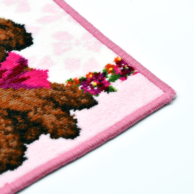 リボンプードル　ミニ　ハンカチ