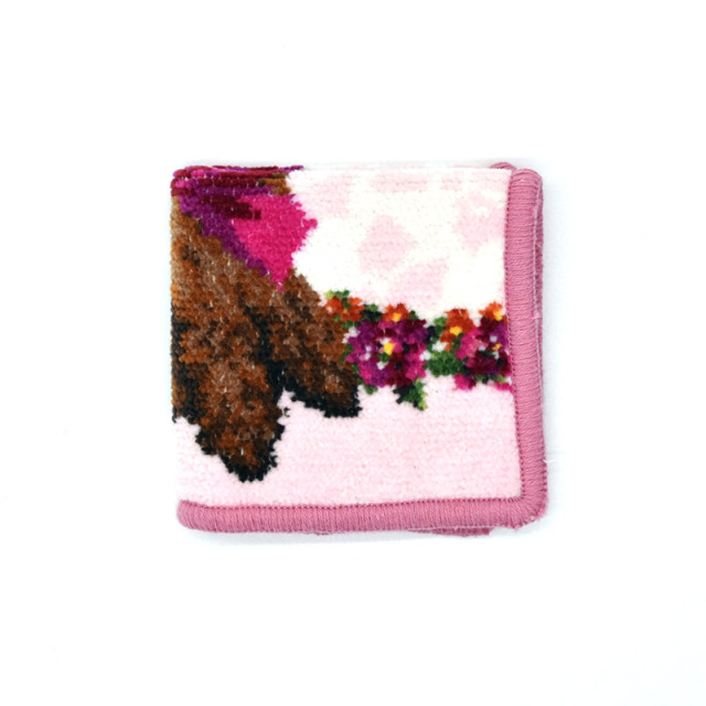 リボンプードル　ミニ　ハンカチ