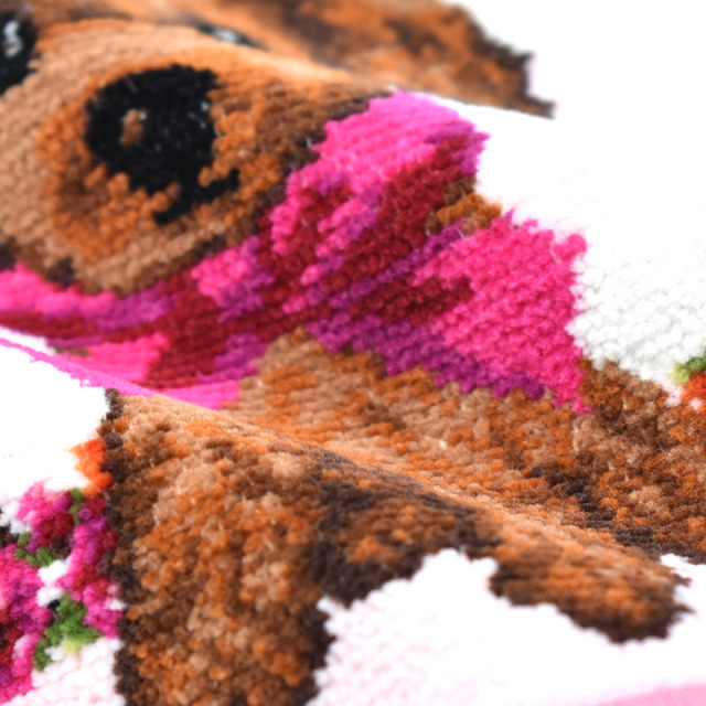 リボンプードル　ミニ　ハンカチ