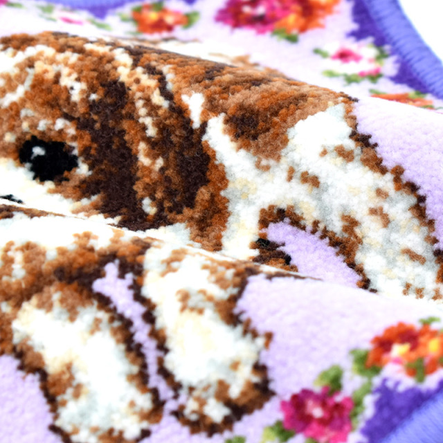 Enjeau(アーンジョー)：フラワー シーズー(パープル) 17cm ミニ