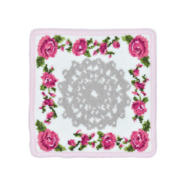 325-51-10 リトルローズ 刺繍なし ミニハンカチ