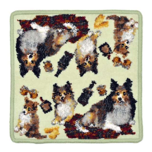 ハンカチ タオルハンカチ シェニール織【ジャックラッセルテリア】