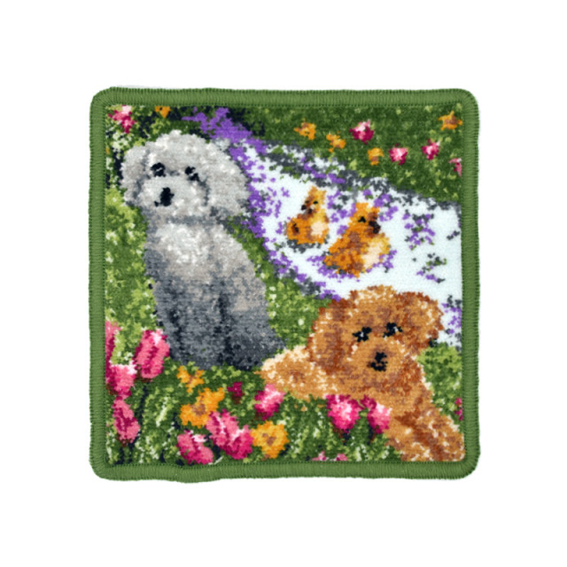 ガーデンプードル　ミニハンカチ