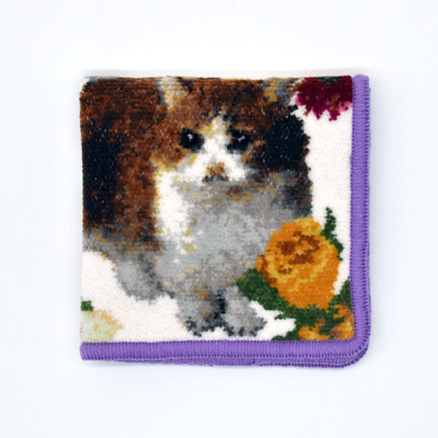 マンチカン　ハンカチ　448-51-11