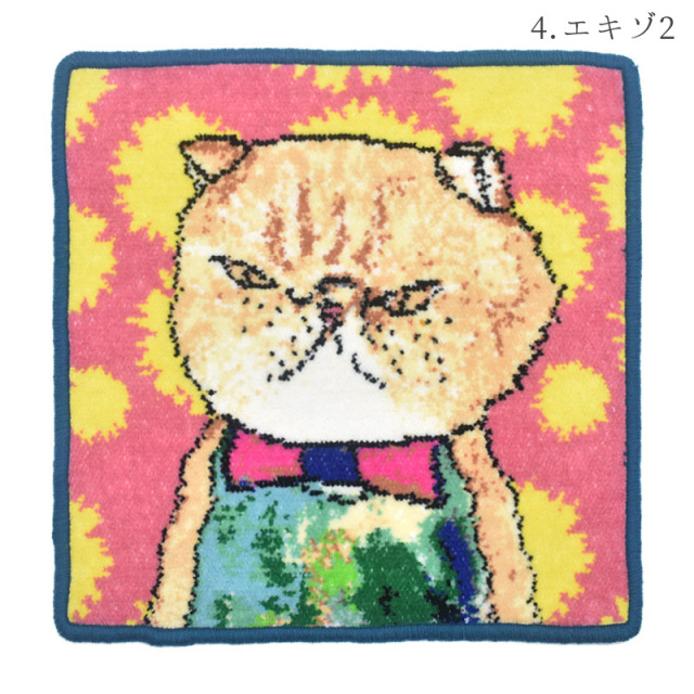 マンナイン mannine 猫 ハンカチ mn51011