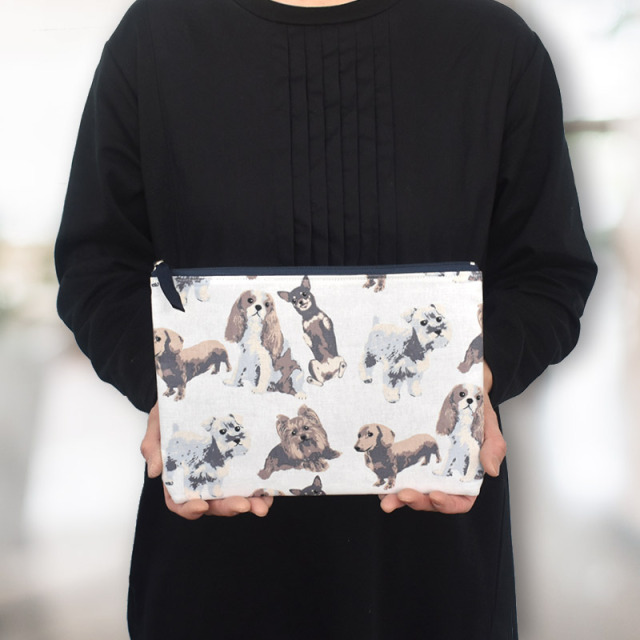 コットンリネンシリーズ ポーチL 74-32