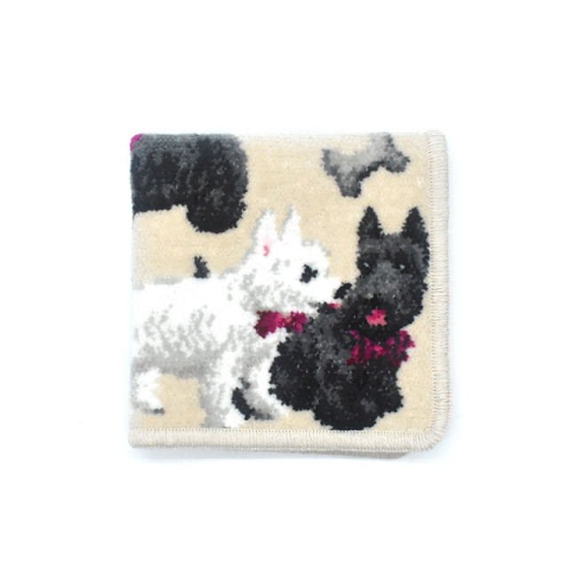 496-51-11 ホワイトテリア スコティッシュテリア ハンカチ