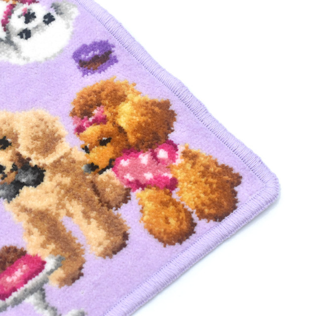 Enjeau(アーンジョー)：プードル サロン シェニール織 ハンカチ