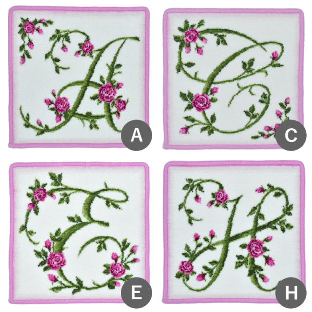 花文字　緑　イニシャル　セール