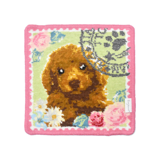 プードル 20cm ハンカチ ミドルサイズ