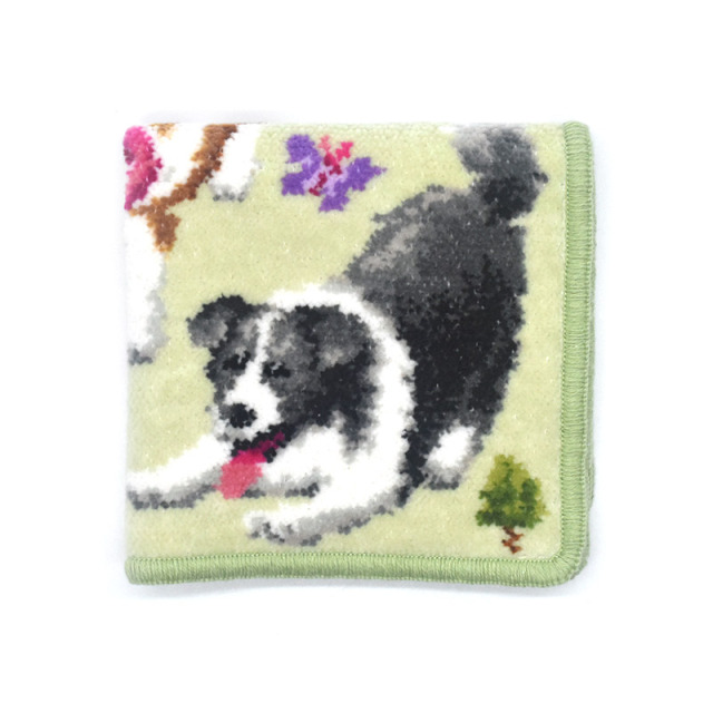 548-51-11 EjPetit ボーダーコリー 犬柄 ハンカチ