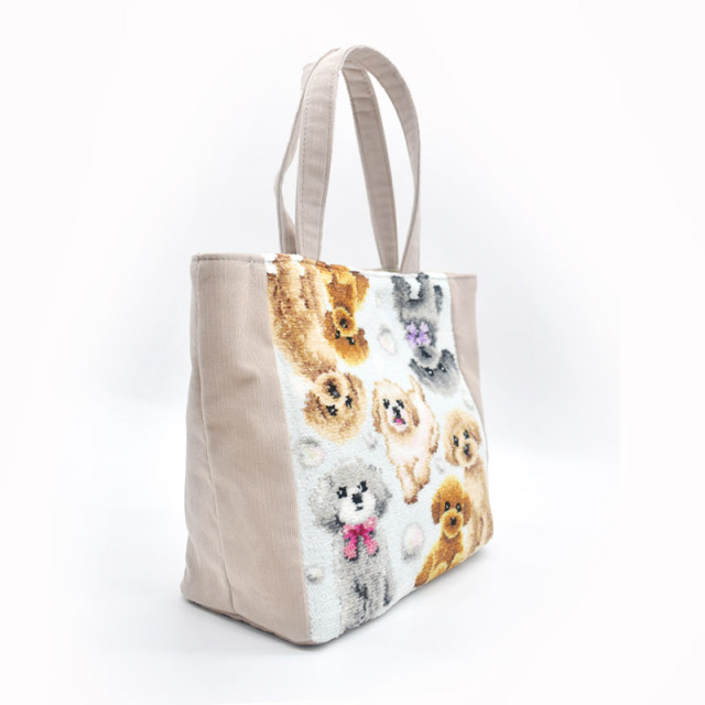 557-75-12 マルプー 犬柄 トートバッグ