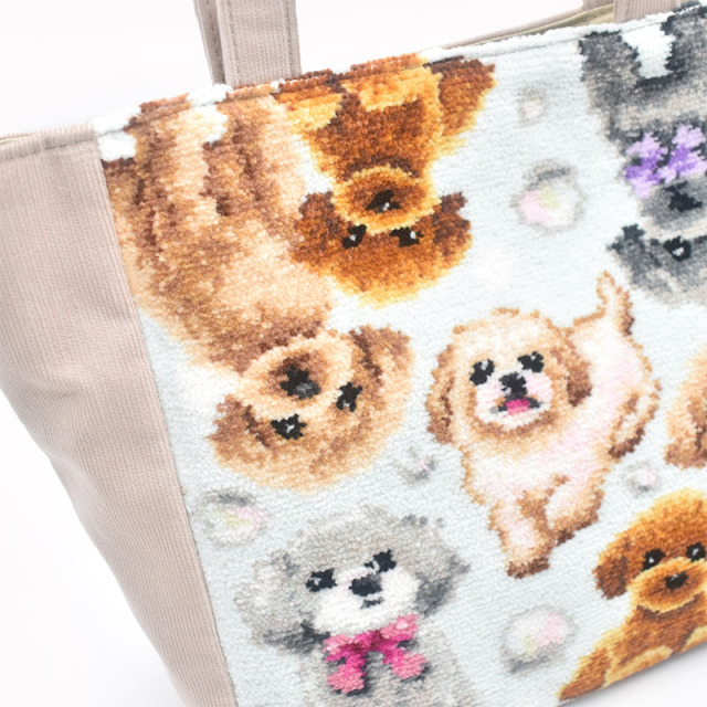 557-75-12 マルプー 犬柄 トートバッグ