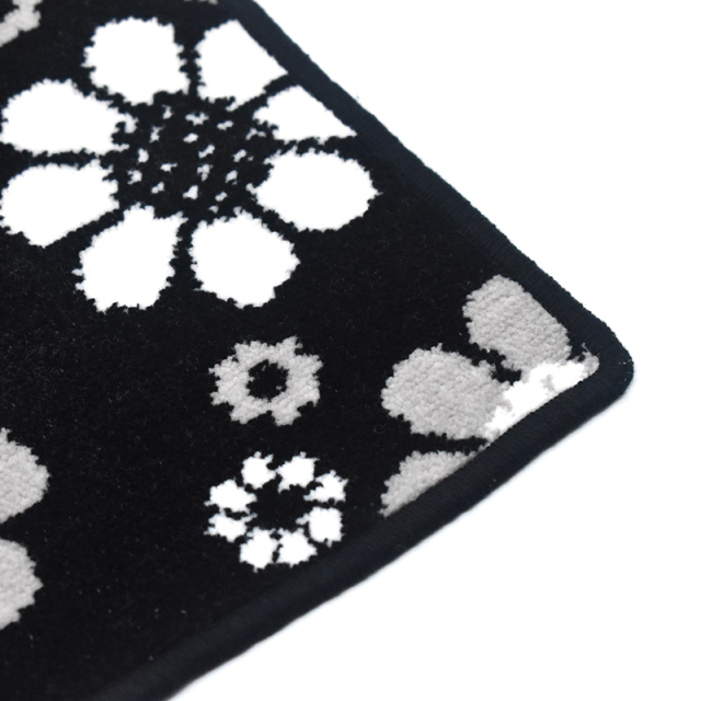 内藤ルネ ハンカチ モノトーンフラワー