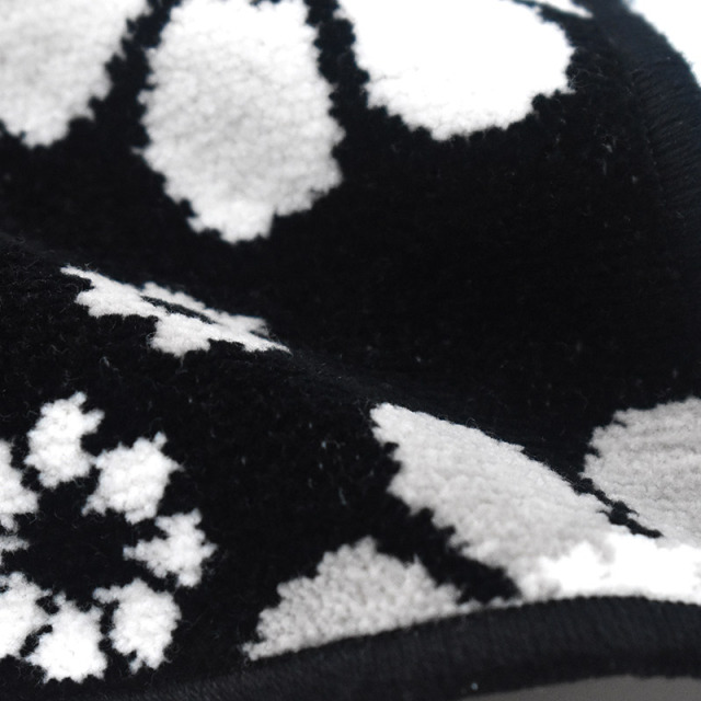 内藤ルネ ハンカチ モノトーンフラワー