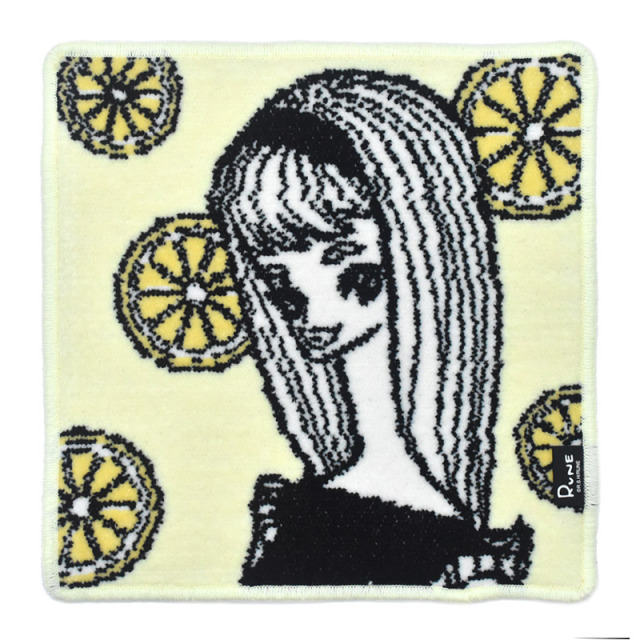 内藤ルネ ハンカチ レモンと少女