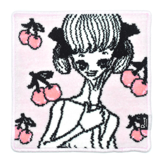 内藤ルネ ハンカチ チェリーと少女