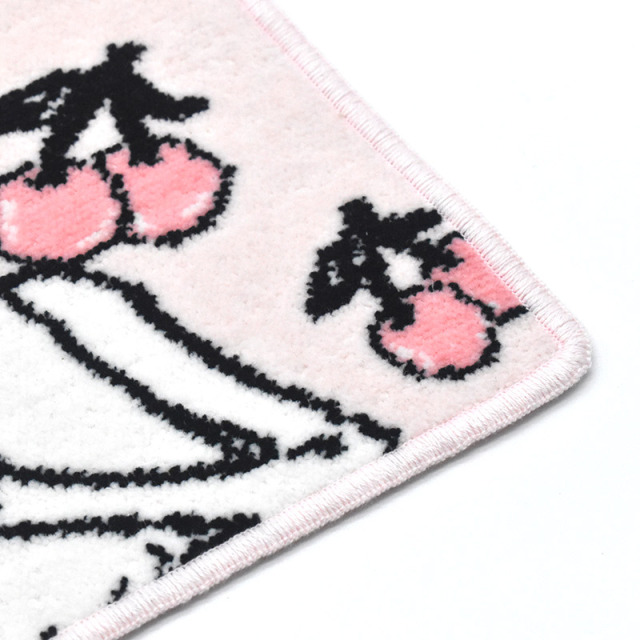 RUNE 内藤ルネ × アーンジョー：チェリーと少女 ハンカチ 23cm