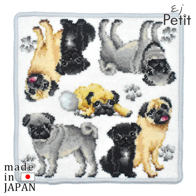ハンドメイドハンカチ92 パグ