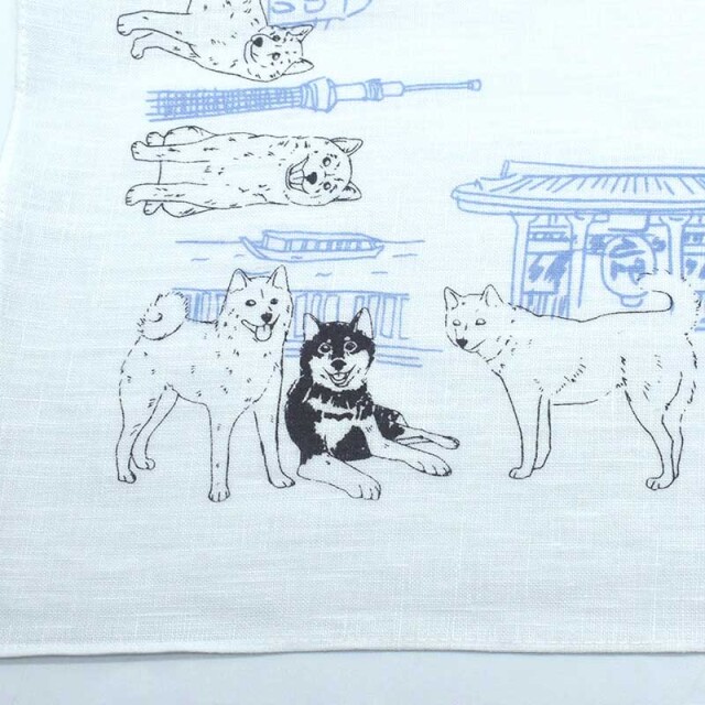 【福袋セール】 la Linen vie(リネン リネンハンカチ しば犬 ラ・ヴィ)：柴犬 その他