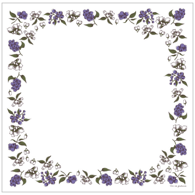 フルーツ　リネンハンカチ