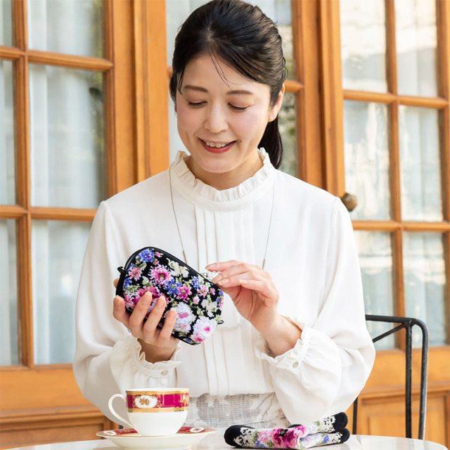 Enjeau(アーンジョー)：クララ ミニポーチ ※ネコポス便発送 シーエス