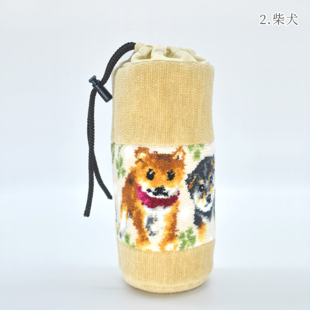 Enjeau(アーンジョー)：選べる 犬柄 ペットボトルホルダー スクイズ