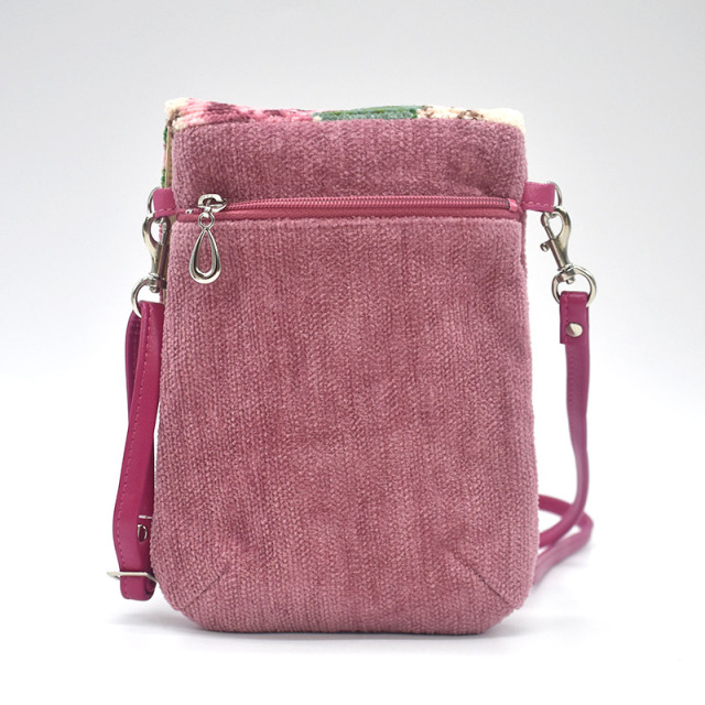 アイビーローズ柄 機能ポーチ ポシェット