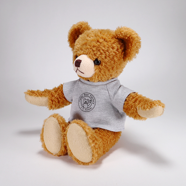 テディベア・ファクトリー ロゴ入りオリジナルTシャツ グレー