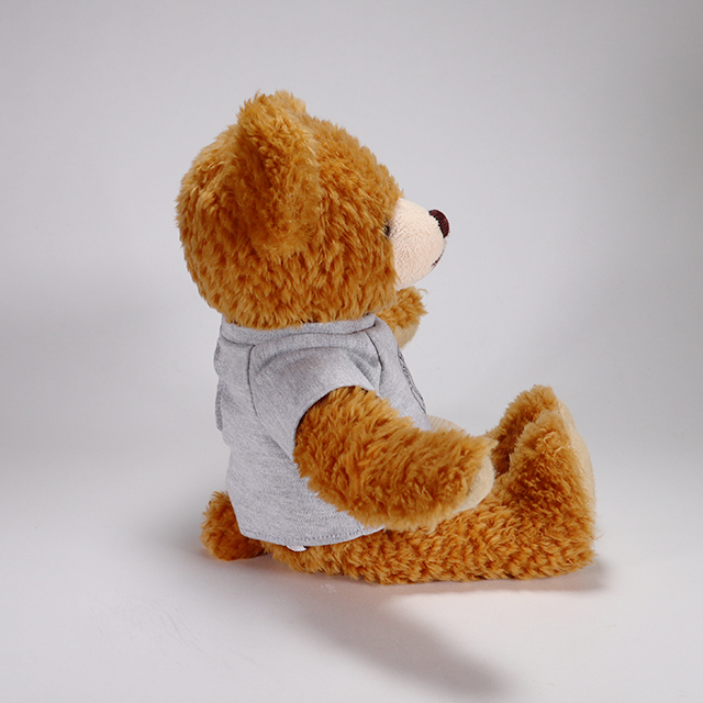 テディベア・ファクトリー ロゴ入りオリジナルTシャツ グレー