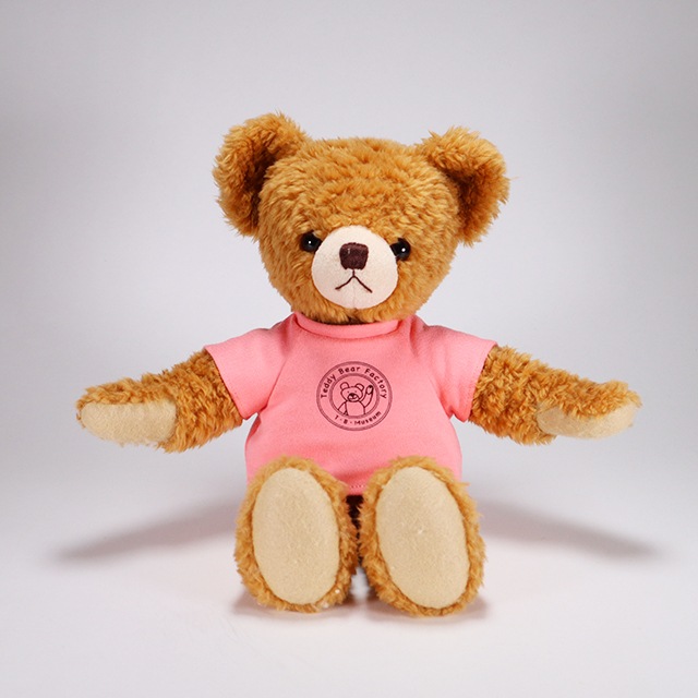 テディベアデザイン Tシャツ Lサイズ ブラウン 大きいサイズ メンズ Teddy Bear 天竺プリント 半袖 Tシャツ 綿