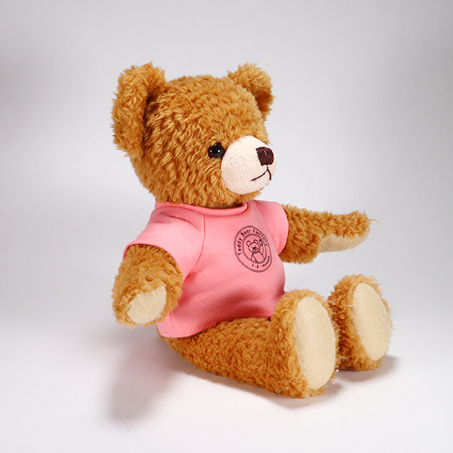 テディベア・ファクトリー ロゴ入りオリジナルTシャツ ピンク