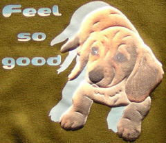 ［浮き出し］トレーナー　ダックスフンド