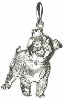 柴犬 A ［SILVER］ 犬雑貨・犬モチーフグッズの専門店