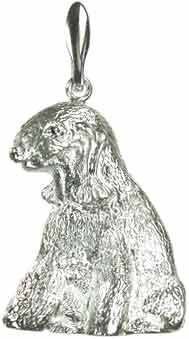 カバネルクラフトペンダント☆　べドリントンテリア　［ＳＩＬＶＥＲ］