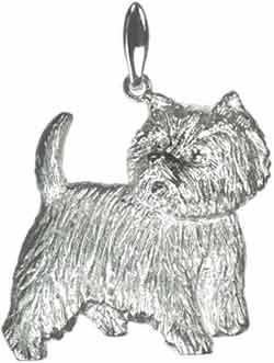 カバネルクラフトペンダント☆　ウエストハイランドホワイトテリア　Ａ　［ＳＩＬＶＥＲ］