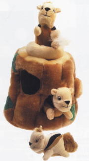 ハイド・ア・スクォール（リス）　ｐｕｚｚｌｅ　ｔｏｙ