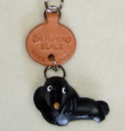 プチワンちゃん　ダックスフント　ロングヘア　ブラック