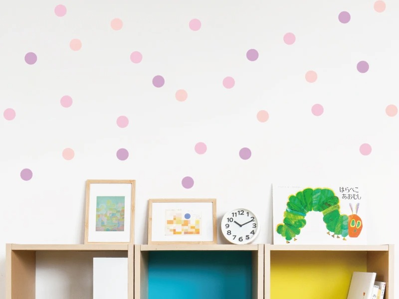 つくるをたのしむ！ドットシールパステルイメージ1