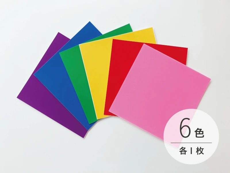 つくるをたのしむ！】カッティングシート 6色セット（折り紙