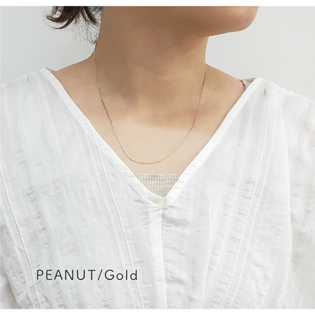 ネックレス シンプル チェーン ゴールド 華奢 細め 大人 上品
