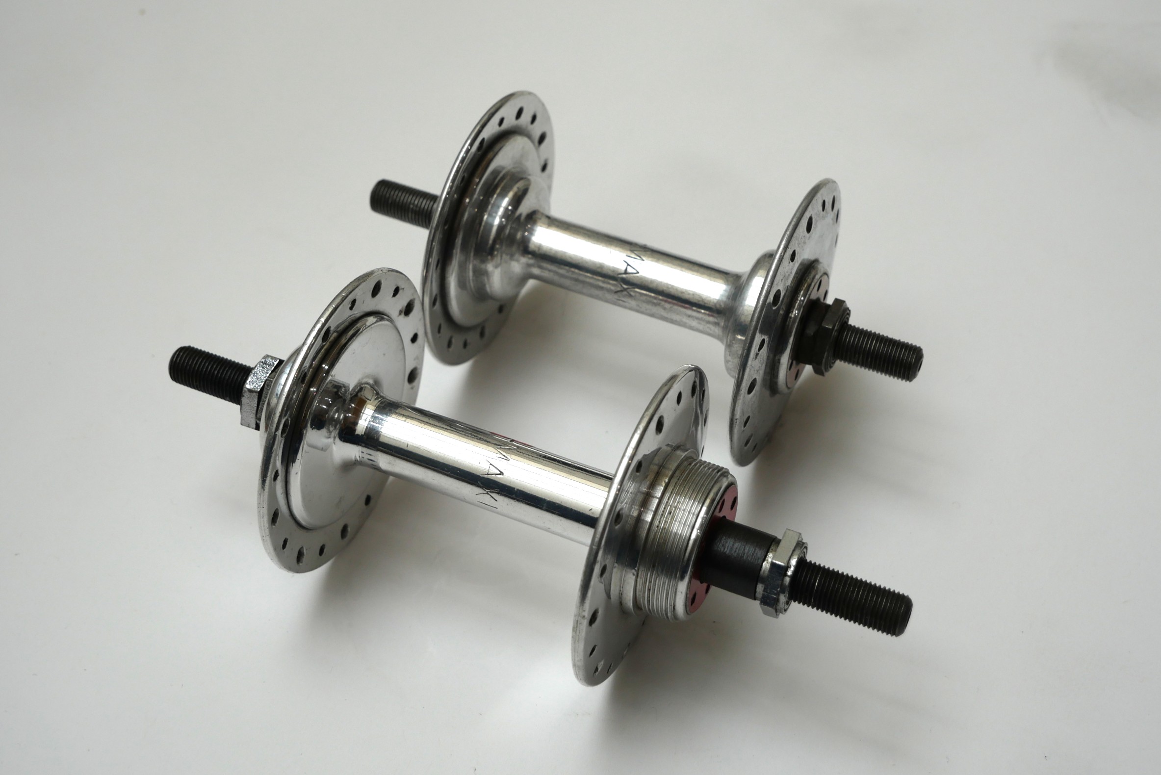 カーマキシー　ハブ　タンデム継ハブ　ナット式　36H　106/130　フレンチ　中古