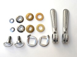 カンパニョロ　Wレバー　レコード　凹　直付　新品
