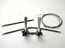 サンツアー　Wレバー　パワーレバー　PDL-M　C型　ケーブル付　バンドボルト欠　新品